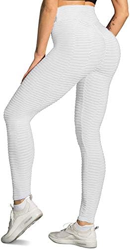 Memoryee Women's Anti-Cellulite Push Up Butt Lift Elastic High Waist Leggings Large Size Sports Yoga Pants
