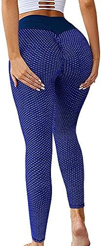 Memoryee Women's Anti-Cellulite Push Up Butt Lift Elastic High Waist Leggings Large Size Sports Yoga Pants