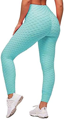 Memoryee Women's Anti-Cellulite Push Up Butt Lift Elastic High Waist Leggings Large Size Sports Yoga Pants