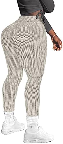 Memoryee Women's Anti-Cellulite Push Up Butt Lift Elastic High Waist Leggings Large Size Sports Yoga Pants