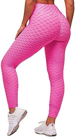 Memoryee Women's Anti-Cellulite Push Up Butt Lift Elastic High Waist Leggings Large Size Sports Yoga Pants