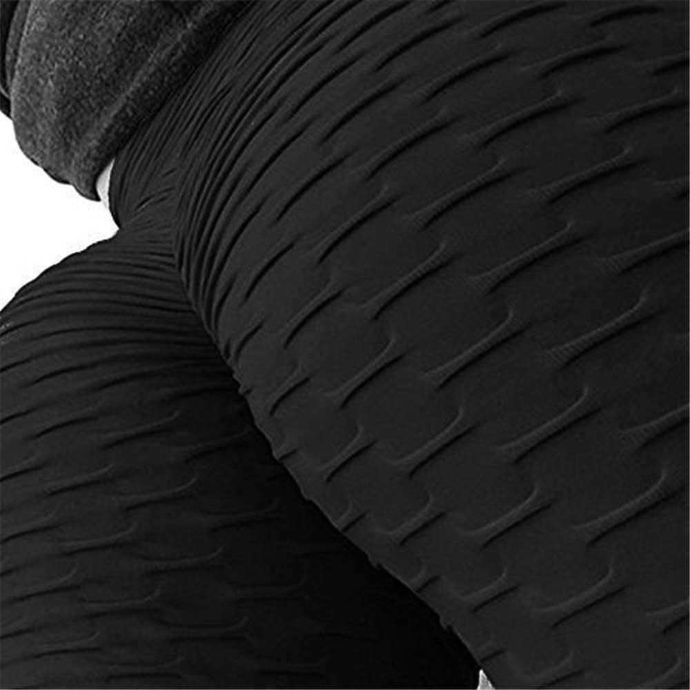 Memoryee Women's Anti-Cellulite Push Up Butt Lift Elastic High Waist Leggings Large Size Sports Yoga Pants