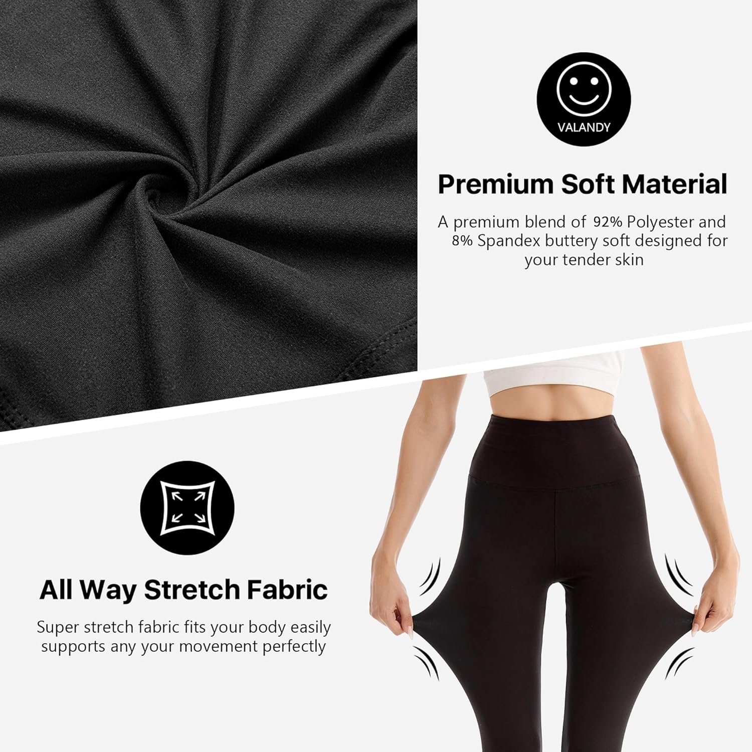 SINOPHANT 2 Pieces Women's High Waist Sports Leggings Opaque Gym Sport Yoga Leggings